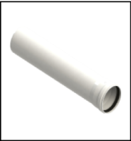 [GROPPALLI] [B0B.005.000019] Удлинение D=100 мм L=500 мм (В.Н.Р.) для конденсационных котлов {белый}