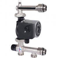 Насосно-смесительный узел с термостатическим клапаном 20-43°C жидкокристаллическим термометром, с насосом UPSO 25-65, 130 mm Stout SDG-0120-005001