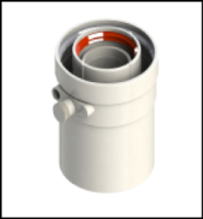 [GROPPALLI] [A03.005.000098] GROPPALLI Ловушка коаксиальная  Ø 80/125 для конвекционных котлов A03.005.000098 {белый}