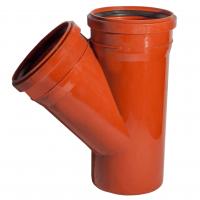 Тройник наружной канализации 160мм 45° ПВХ