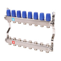Коллектор без расходомеров, 8 выходов