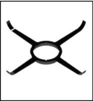 [GROPPALLI] [B0N.005.000024] Центратор для труб D= 100 мм для конденсационных котлов {черный}