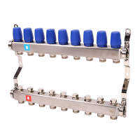 Коллектор без расходомеров, 9 выходов