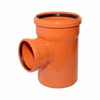 Тройник наружной канализации 200-110-200мм 87° ПВХ