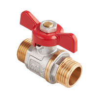 Кран AquaHit 1/2" нар.-нар., бабочка (БШШ)