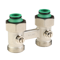 Узел нижнего подключения прямой, с шаровым затвором MVI 3/4"*3/4"