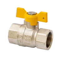 Кран газовый MVI 3/4"внутренняя-внутренняя, бабочка