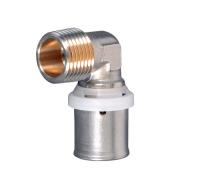 Пресс-фитинг угольник с переходом на наружную резьбу MVI 26х1"