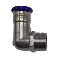 Пресс-угольник с НР MVI, 54x2" (нержавеющая сталь)