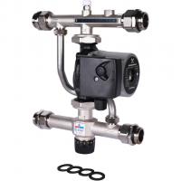 Насосно-смесительный узел с термостатическим клапаном 30-60°C, с насосом UPSO 25-65, 130 mm Stout SDG-0120-007001