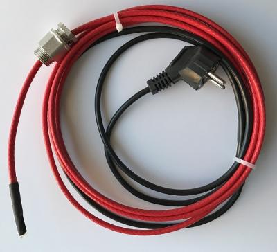 Кабель греющий саморегулирующийся в трубу 2м готовый комплект Foca