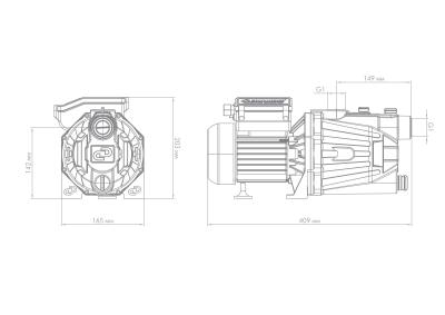 Насос поверхностный Джилекс «ДЖАМБО» 60/35 Ч (2.0)