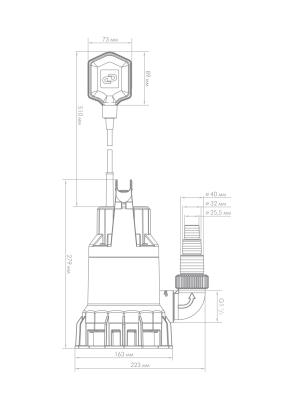 Насос погружной фекальный  Джилекс «ФЕКАЛЬНИК» 140/6