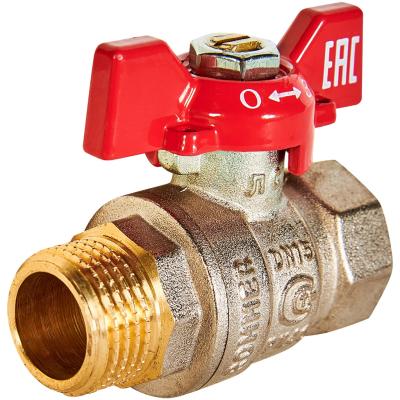 Кран шаровой НВ Rommer бабочка 1/2" DN15