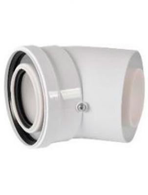 Отвод Rommer конденсационный угол 45гр. Ø60/100