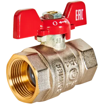 Кран шаровой ВВ Rommer бабочка 3/4" DN20