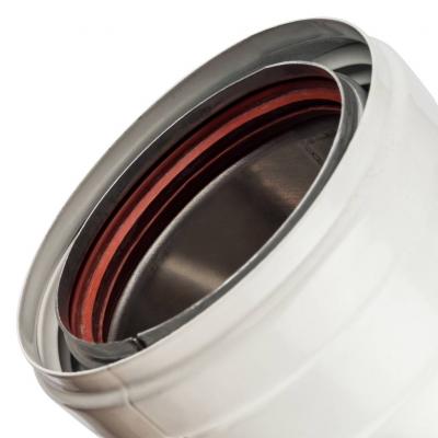 Элемент дымохода Stout DN 80 отвод 90° утепленный п/м