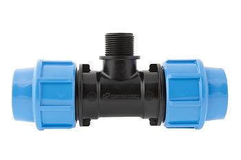 Тройник комбинированный с наружной трубной резьбой 40x1”Пx40 Джилекс