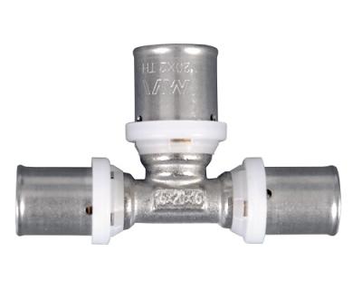 Пресс-фитинг тройник переходной MVI 20х26х20 Пресс-фитинг тройник переходной MVI 20х26х20