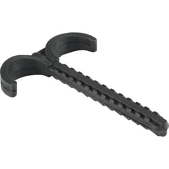 Дюбель-крюк Stout двойной, для труб д.25мм, длина 80мм