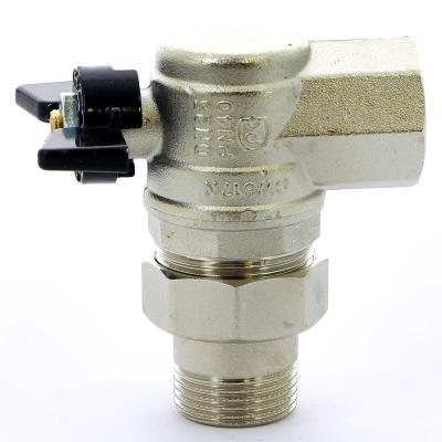 Кран шаровой НВ угловой с американкой Bugatti 594 Oregon бабочка 1″ DN25