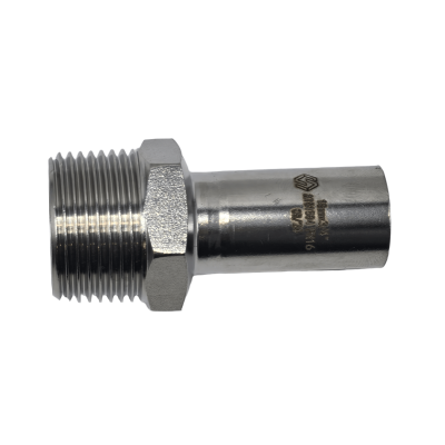 Вставка с НР MVI, 15х3/4" (нержавеющая сталь)