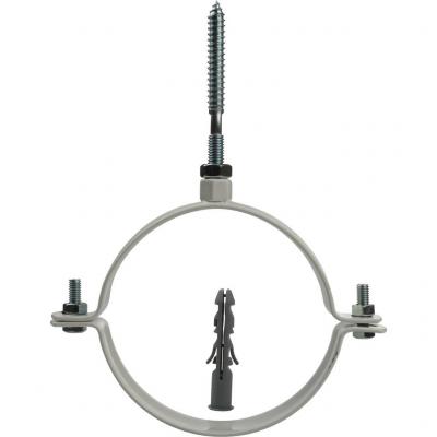 Элемент дымохода Stout хомут крепежный DN100, для крепления к стене.